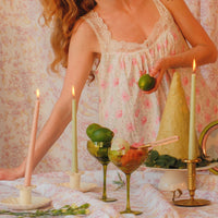 24 Extra Tall Pistachio Cream Taper Candle - 6 Packs of 4