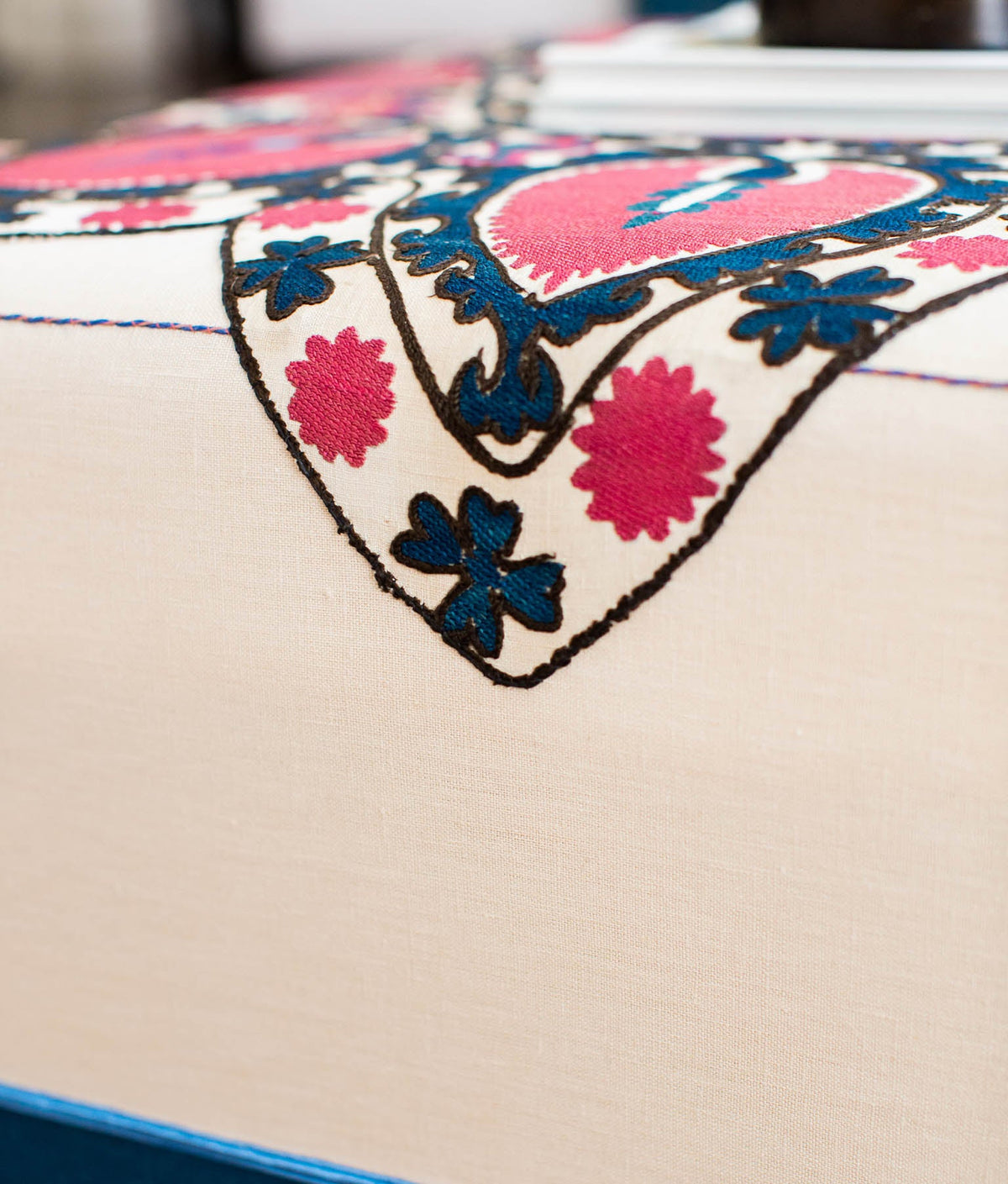 Suzani for Spring Ottoman
