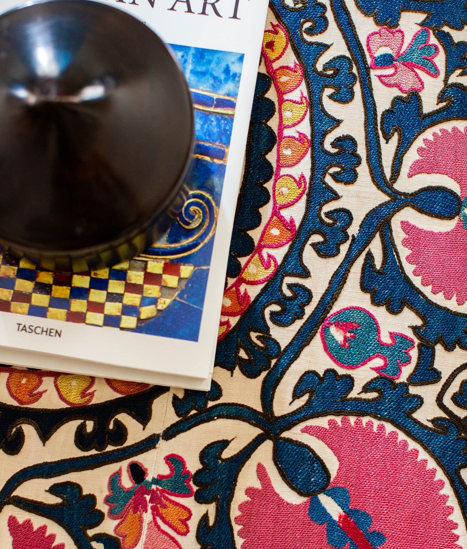 Suzani for Spring Ottoman