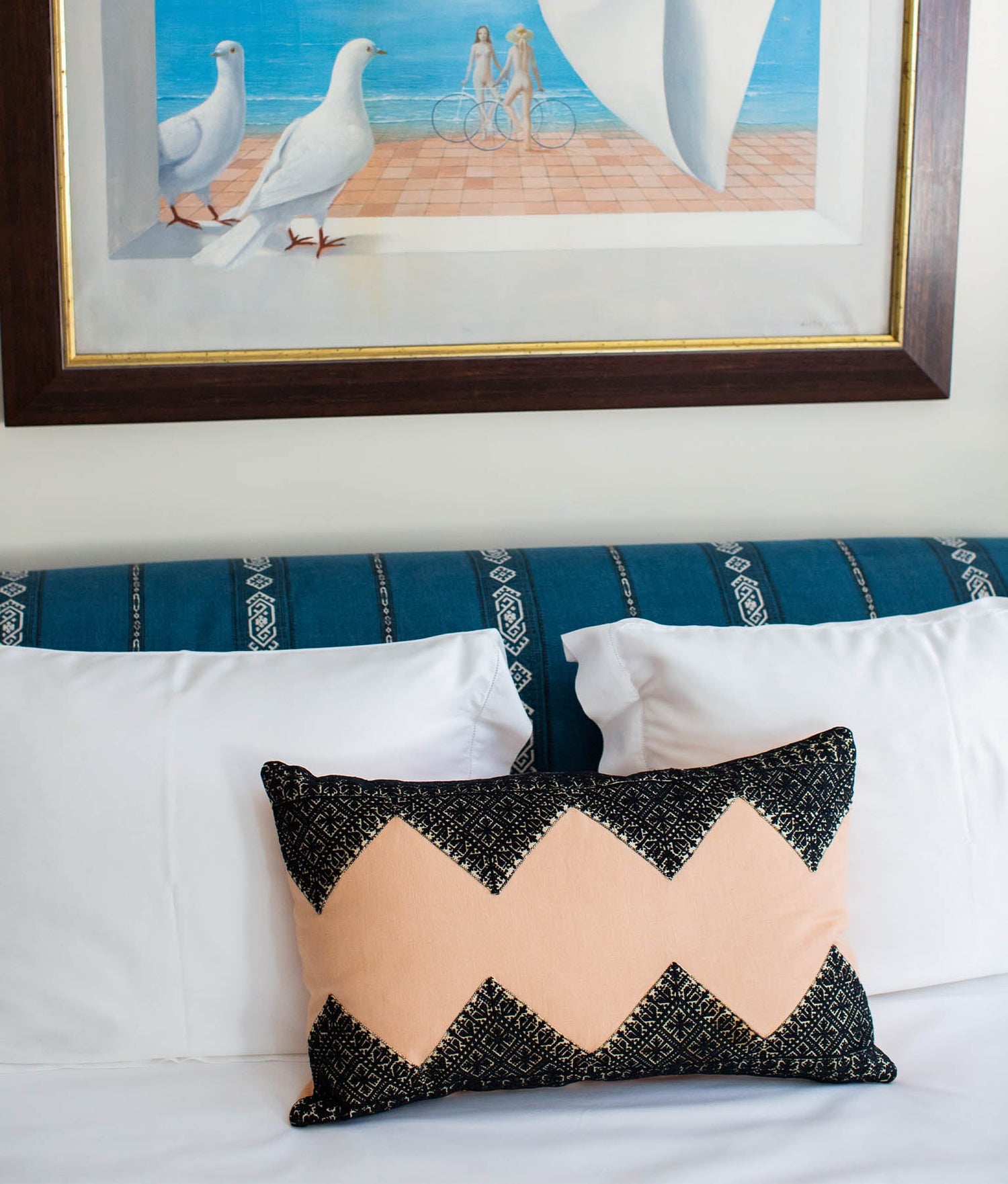 Peach Mosaic Pillow