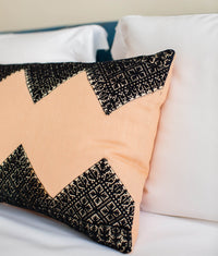 Peach Mosaic Pillow