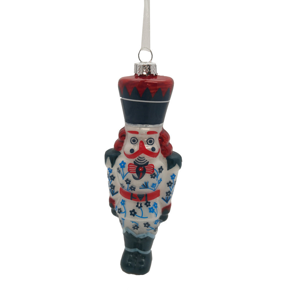 Red White Blue Nutcracker Ornament