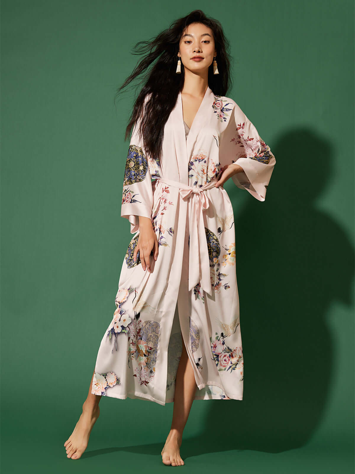 Luxury Asian-inspired Kimono Robe Accessory Giftbox 6-Pcs (Various Colors)