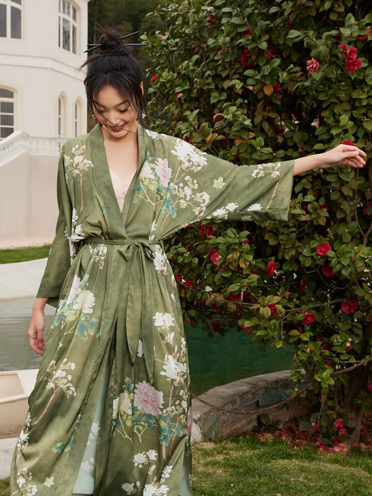 Luxury Asian-inspired Kimono Robe Accessory Giftbox 6-Pcs (Various Colors)