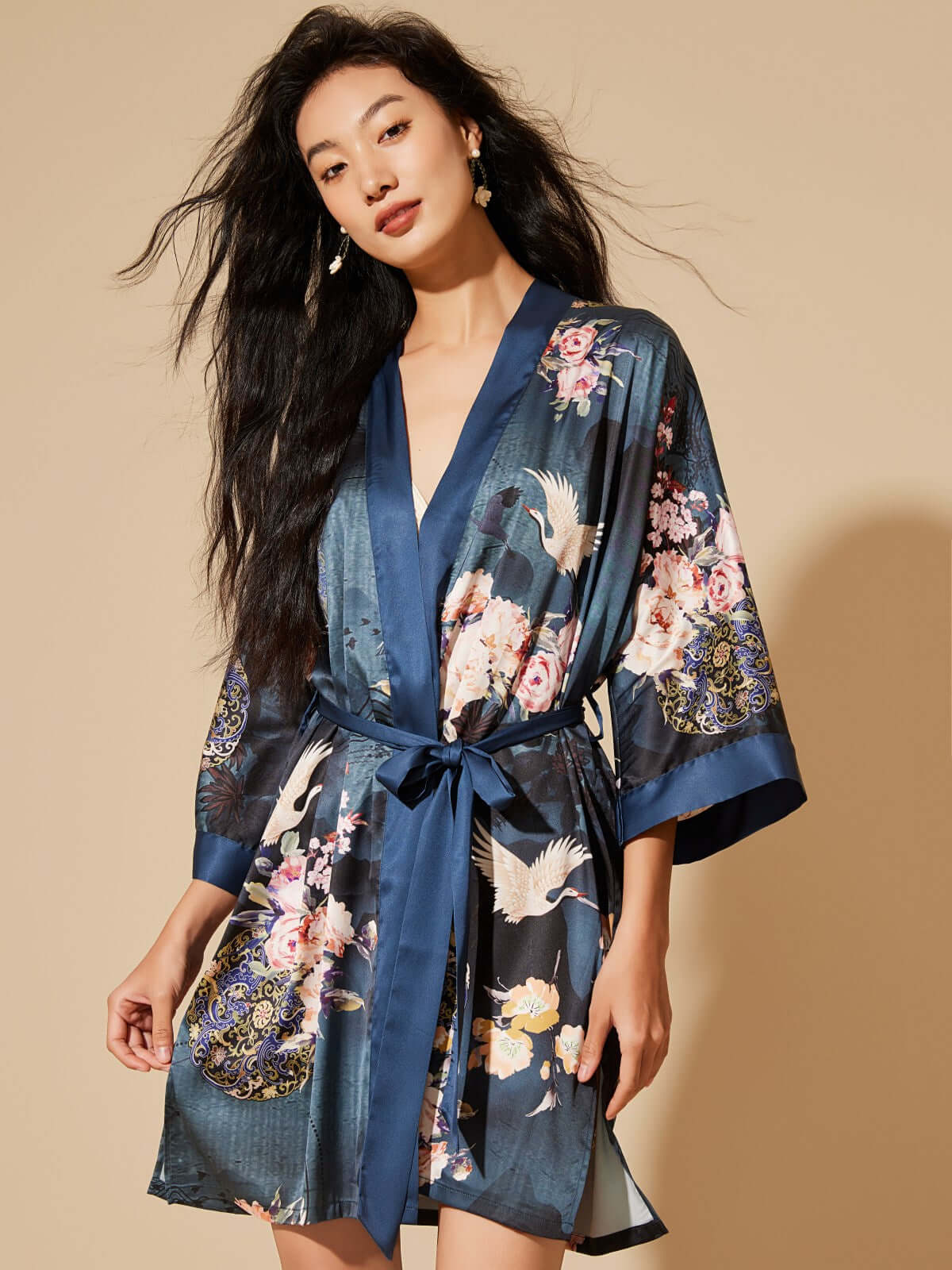 Luxury Asian-inspired Kimono Robe Accessory Giftbox 6-Pcs (Various Colors)