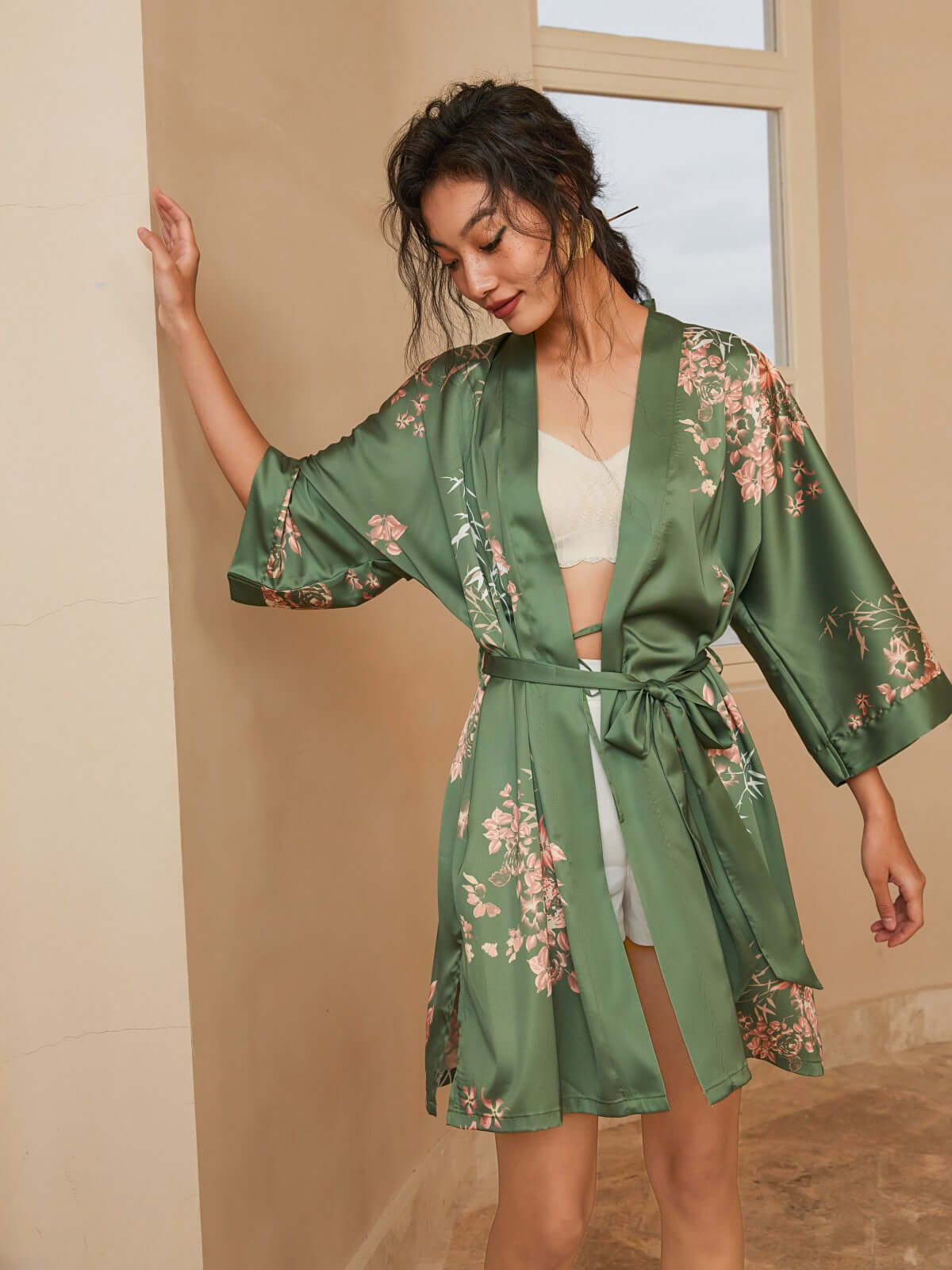Luxury Asian-inspired Kimono Robe Accessory Giftbox 6-Pcs (Various Colors)