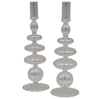 Rainbow Prism Candle Holder - Pair