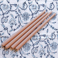 24 Extra Tall Rose Glow Taper Candle - 6 Packs of 4