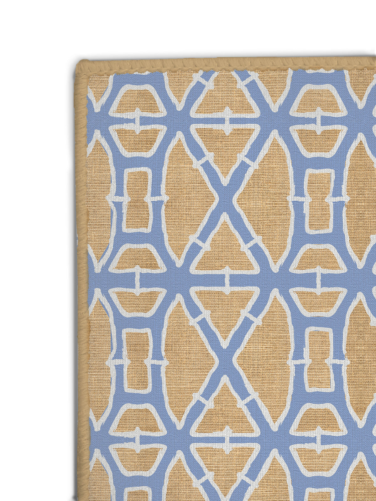 Bamboo Blue Nu-Jute Rug - Washable (Various Sizes)