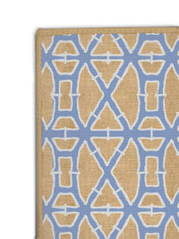 Bamboo Blue Nu-Jute Rug - Washable (Various Sizes)