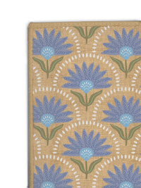 Coneflower Blue Nu-Jute Rug - Washable (Various Sizes)