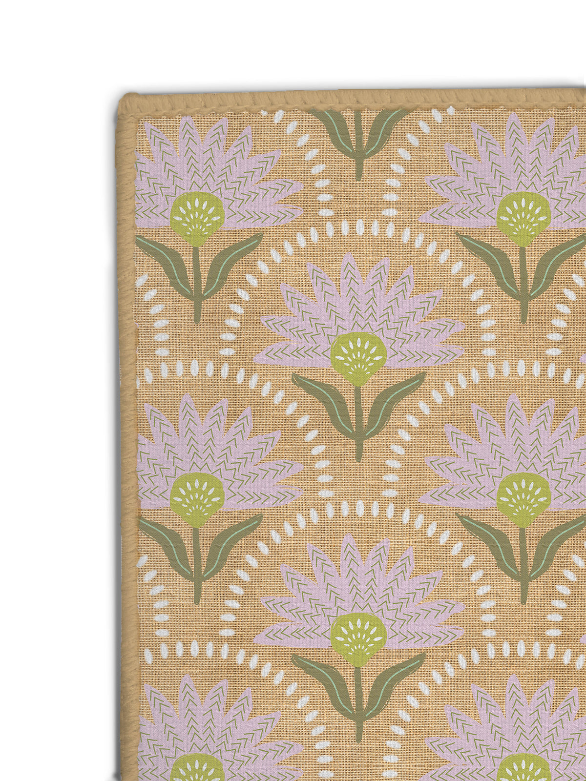 Coneflower Lilac Nu-Jute Rug - Washable (Various Sizes)