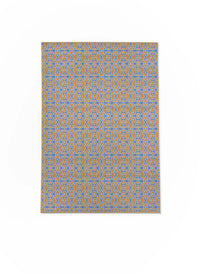 Bamboo Blue Nu-Jute Rug - Washable (Various Sizes)