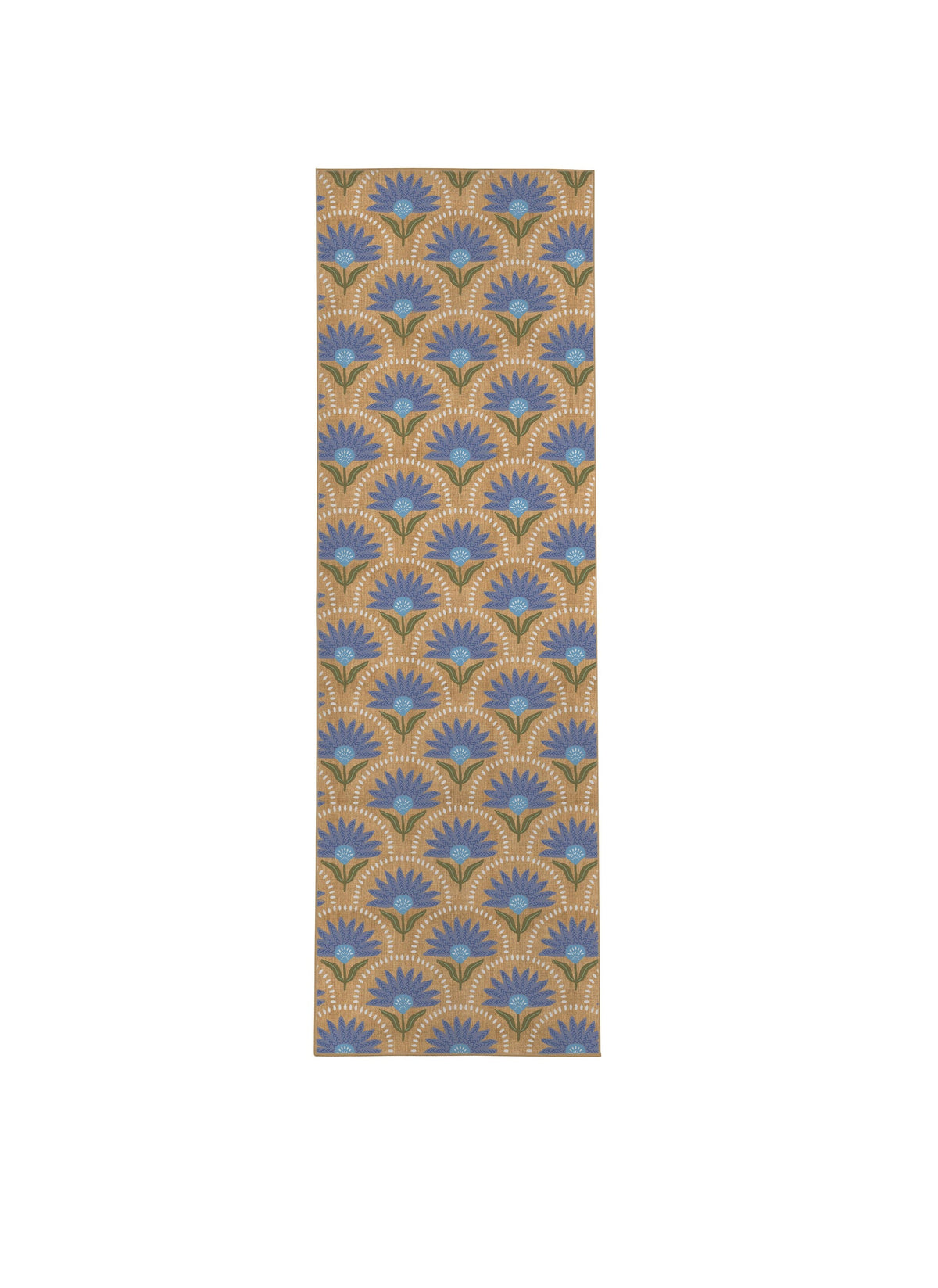 Coneflower Blue Nu-Jute Rug - Washable (Various Sizes)