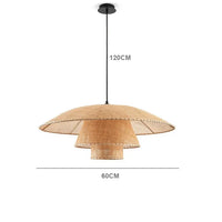 Retro Wabi-Sabi Rattan Pendant Light (Various Sizes)