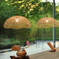 Modern Hand-Woven Bamboo Pendant Lights (Various Sizes)