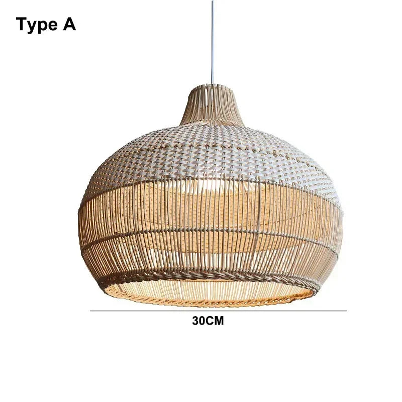 Nordic Gyro Rattan Pendant Lights (Various Sizes)