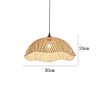 Modern Hand-Woven Bamboo Pendant Lights (Various Sizes)
