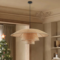 Retro Wabi-Sabi Rattan Pendant Light (Various Sizes)