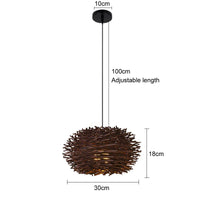 Exquisite Design Bamboo Handwoven Rattan Pendant Light (18 Styles)