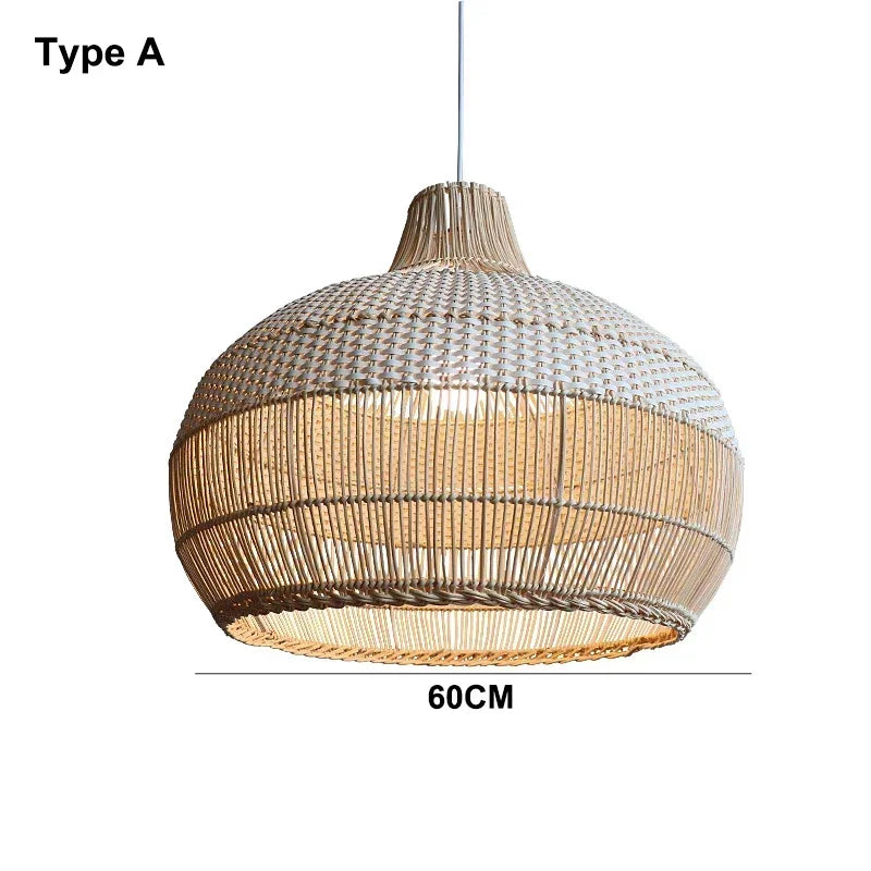 Nordic Gyro Rattan Pendant Lights (Various Sizes)