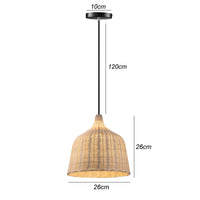 Exquisite Design Bamboo Handwoven Rattan Pendant Light (18 Styles)