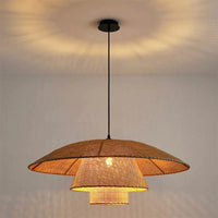 Retro Wabi-Sabi Rattan Pendant Light (Various Sizes)