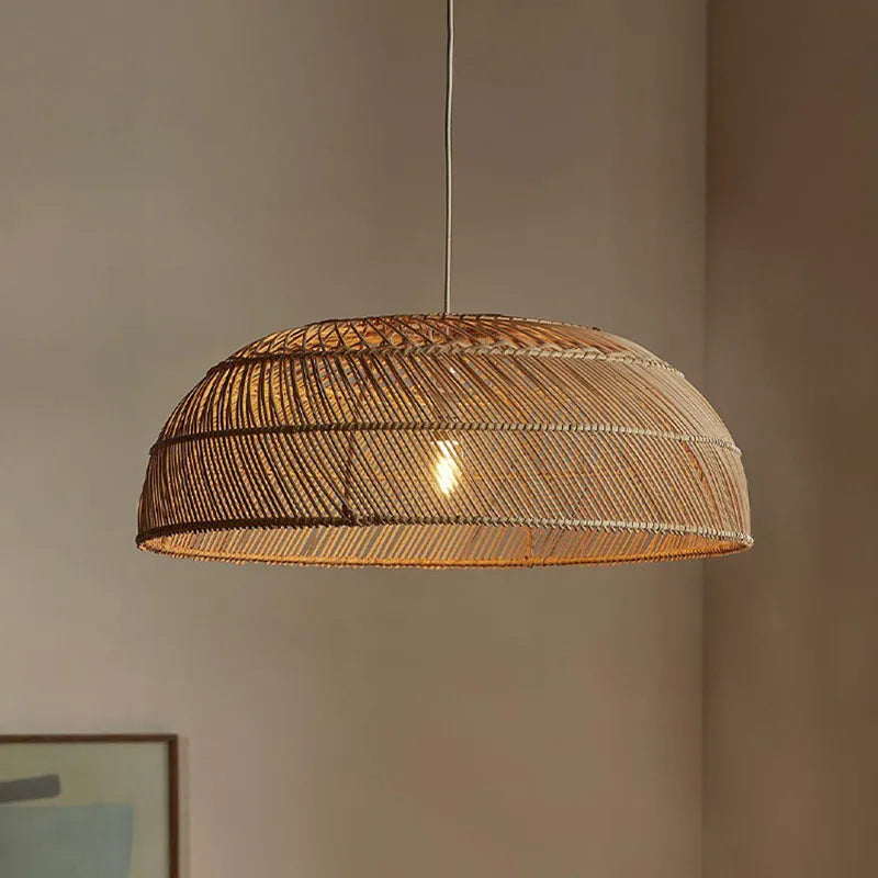 Flat Rattan Pendant (Various Sizes)
