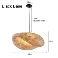 Exquisite Design Bamboo Handwoven Rattan Pendant Light (18 Styles)