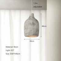 Nordic Wabi Sabi LED Pendant Light Serene Elegant Design (2 Colors and Various Styles)