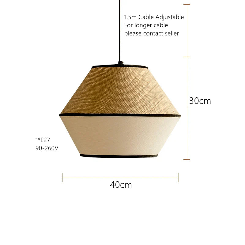 Bohemia Wabi Sabi Handmade Rattan Pendant Lamp (Various Styles)
