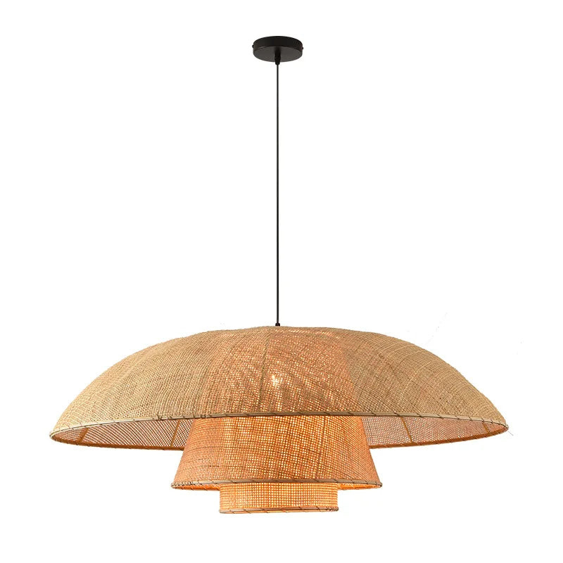 Retro Wabi-Sabi Rattan Pendant Light (Various Sizes)
