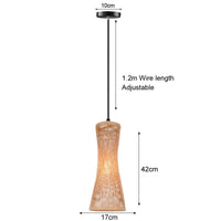 Exquisite Design Bamboo Handwoven Rattan Pendant Light (18 Styles)