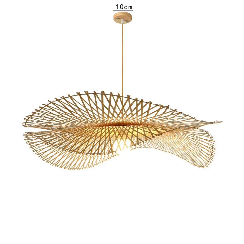 Natural Rattan Bamboo Woven Pendant (Various Styles and Sizes)