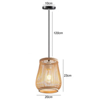 Exquisite Design Bamboo Handwoven Rattan Pendant Light (18 Styles)