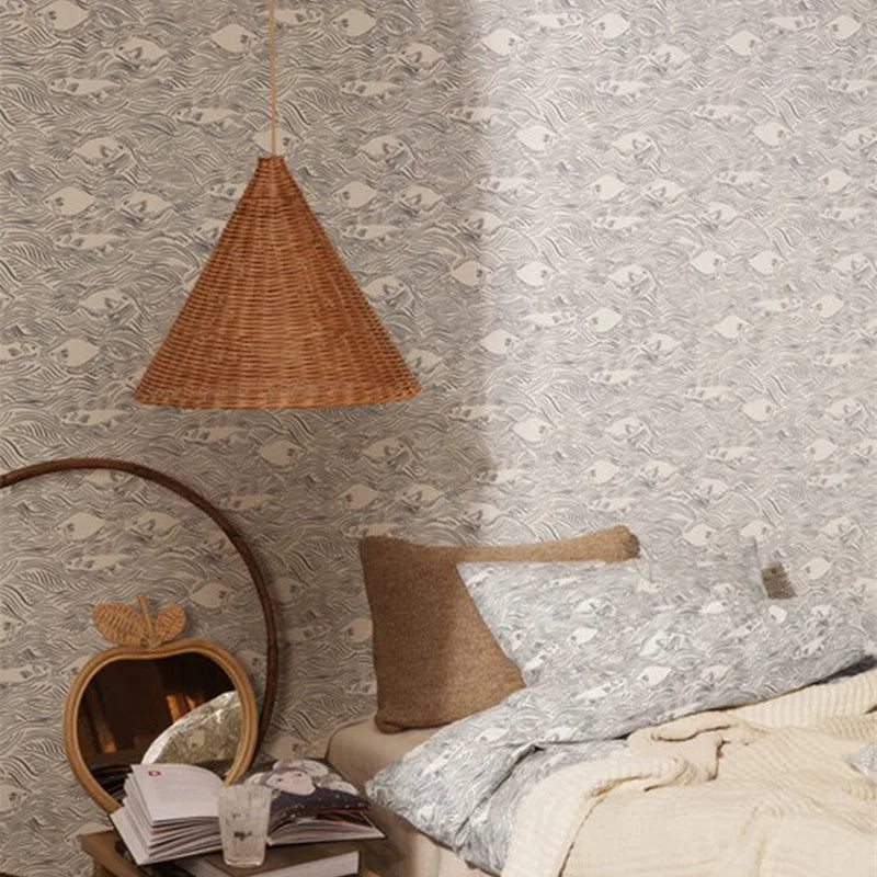 Minimalist Rattan Dou Pendant Light