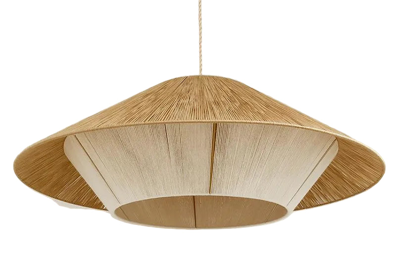 Japanese Retro Hemp Rope Pendant Lamp (Various Styles and Sizes)