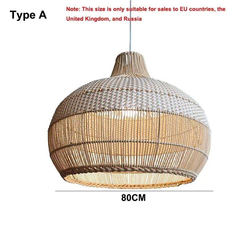 Nordic Gyro Rattan Pendant Lights (Various Sizes)
