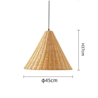 Minimalist Rattan Dou Pendant Light