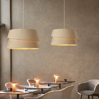 Nordic Minimalist Handmade Fabric Pendant Lamp Warm Lighting