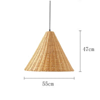 Minimalist Rattan Dou Pendant Light