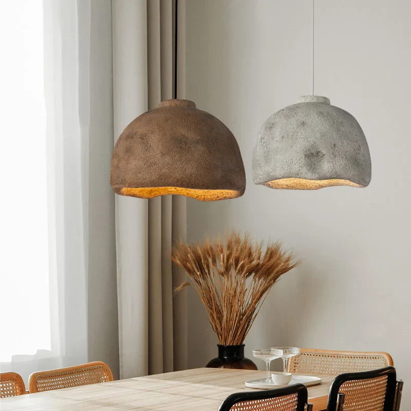 Nordic Wabi Sabi LED Pendant Light Serene Elegant Design (2 Colors and Various Styles)