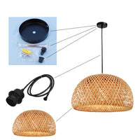 Exquisite Design Bamboo Handwoven Rattan Pendant Light (18 Styles)