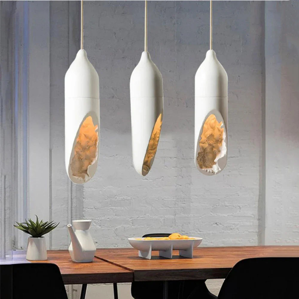 Japanese Wabi-Sabi Sculptural Pendant