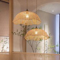 Modern Hand-Woven Bamboo Pendant Lights (Various Sizes)