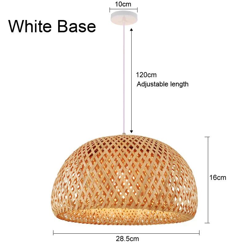 Exquisite Design Bamboo Handwoven Rattan Pendant Light (18 Styles)
