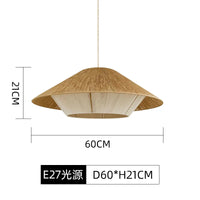 Japanese Retro Hemp Rope Pendant Lamp (Various Styles and Sizes)