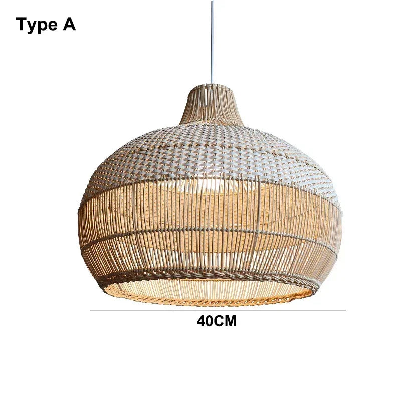 Nordic Gyro Rattan Pendant Lights (Various Sizes)