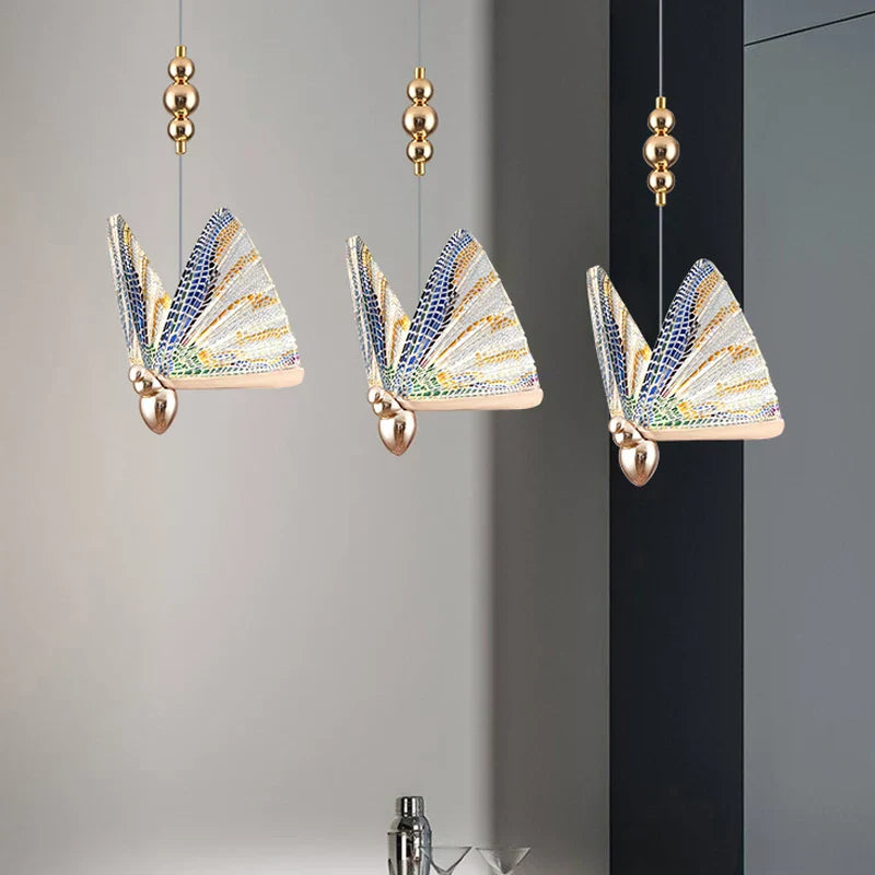 LED Butterfly Pendant Light Elegant Design (Various Colors)