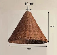 Minimalist Rattan Dou Pendant Light